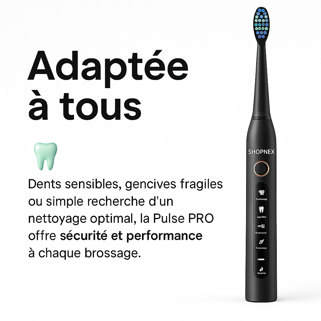 Brosse à dents électrique sonique rechargeable | Pulse Pro