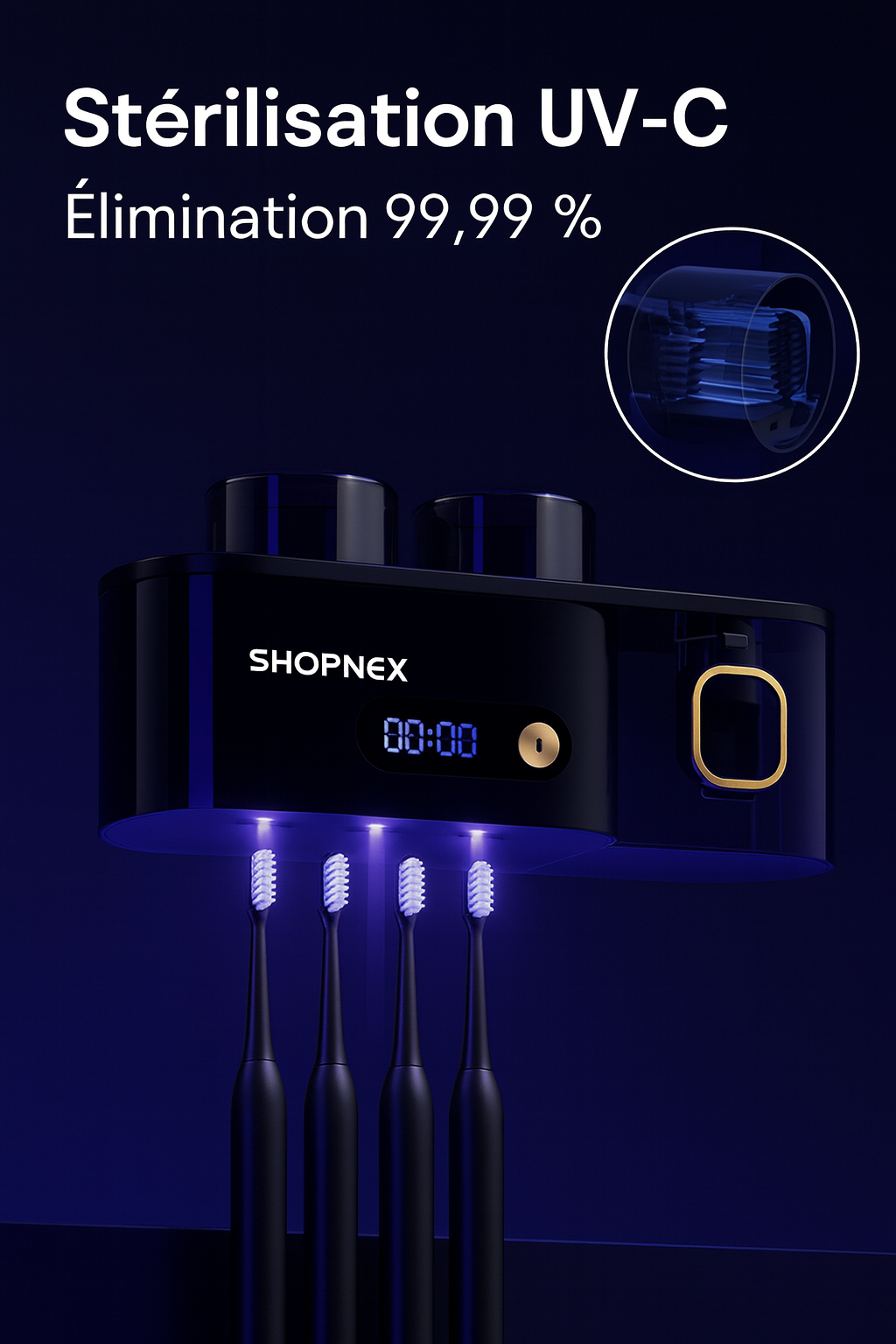 Stérilisateur UV pour Brosse à Dents – ShopNex