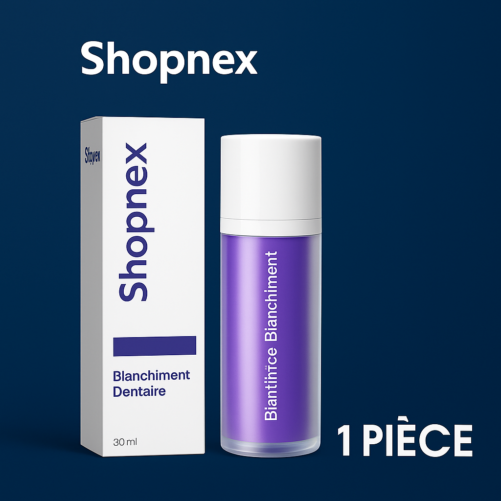 ShopNex - Dentifrice Violet Anti-Jaunissement | Blanchiment Immédiat.