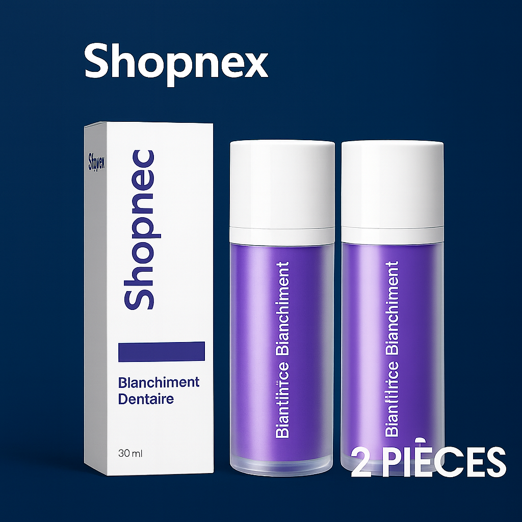 ShopNex - Dentifrice Violet Anti-Jaunissement | Blanchiment Immédiat.