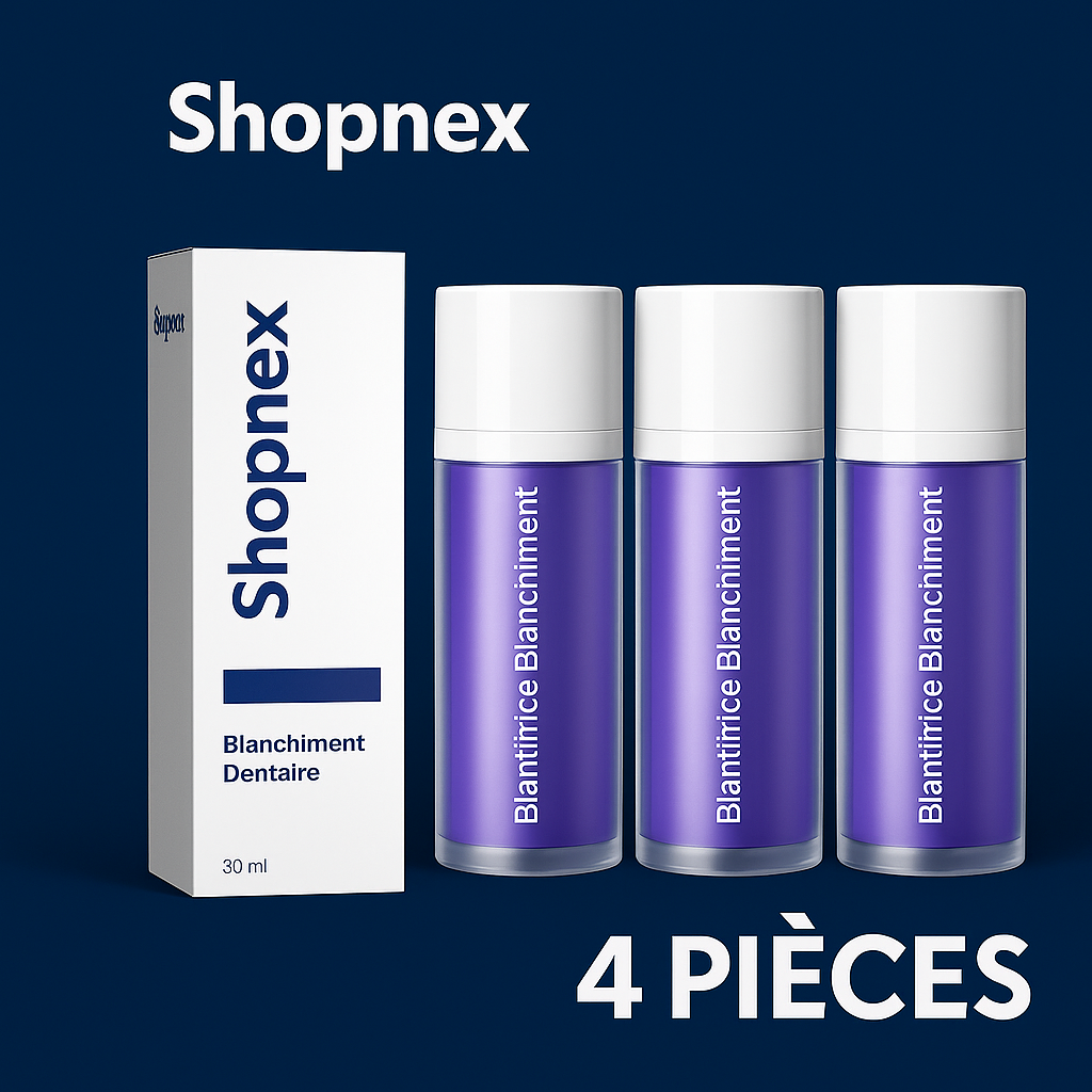 ShopNex - Dentifrice Violet Anti-Jaunissement | Blanchiment Immédiat.