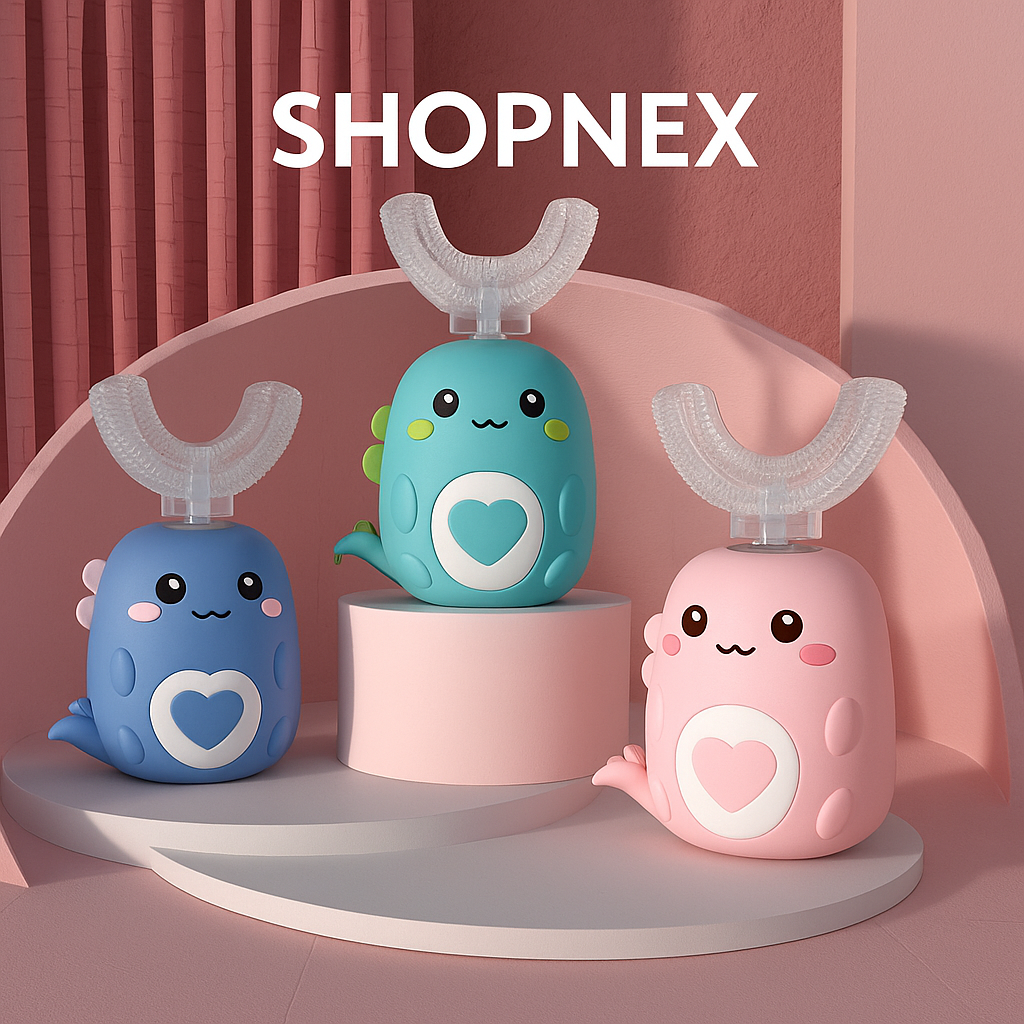 Shopnex U-Kids — Brosse en U 360° douce & amusante