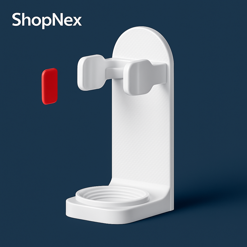 Support mural en silicone pour brosse à dents électrique.