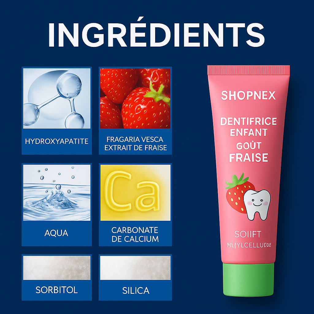 Dentifrice Enfant Saveur Fraise – ShopNex